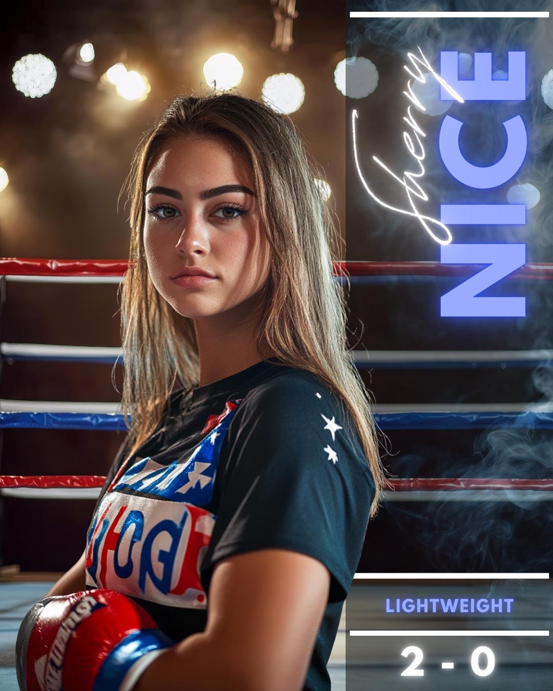 Boxing Poster Canva Template | Custom Boxing Poster Template, Sports ...