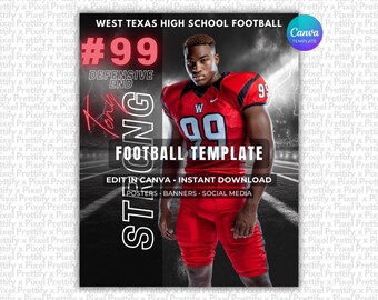サッカーポスターテンプレート | Canvaで編集可能 | カスタムスポーツ