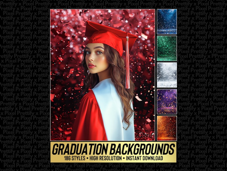 Grad Overlay Graduation Digital Backdrops, Senior Photo Background, Grad Overlay ...