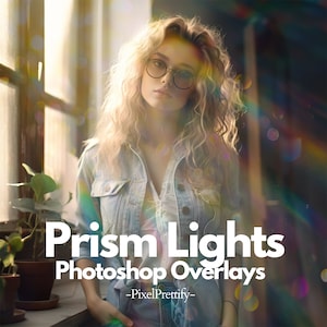 Prism Overlays, Crystal Light Overlays, Rainbow Light Leaks, Creative Light, Lens Flare, Overlay, Photoshop, Photography, Bokeh, DOWNLOAD