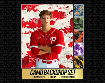 Sports Digital Backdrop Bundle | Sports Photography Backgrounds | Athlete Backdrop | Football Baseball Basketball Photoshop Background