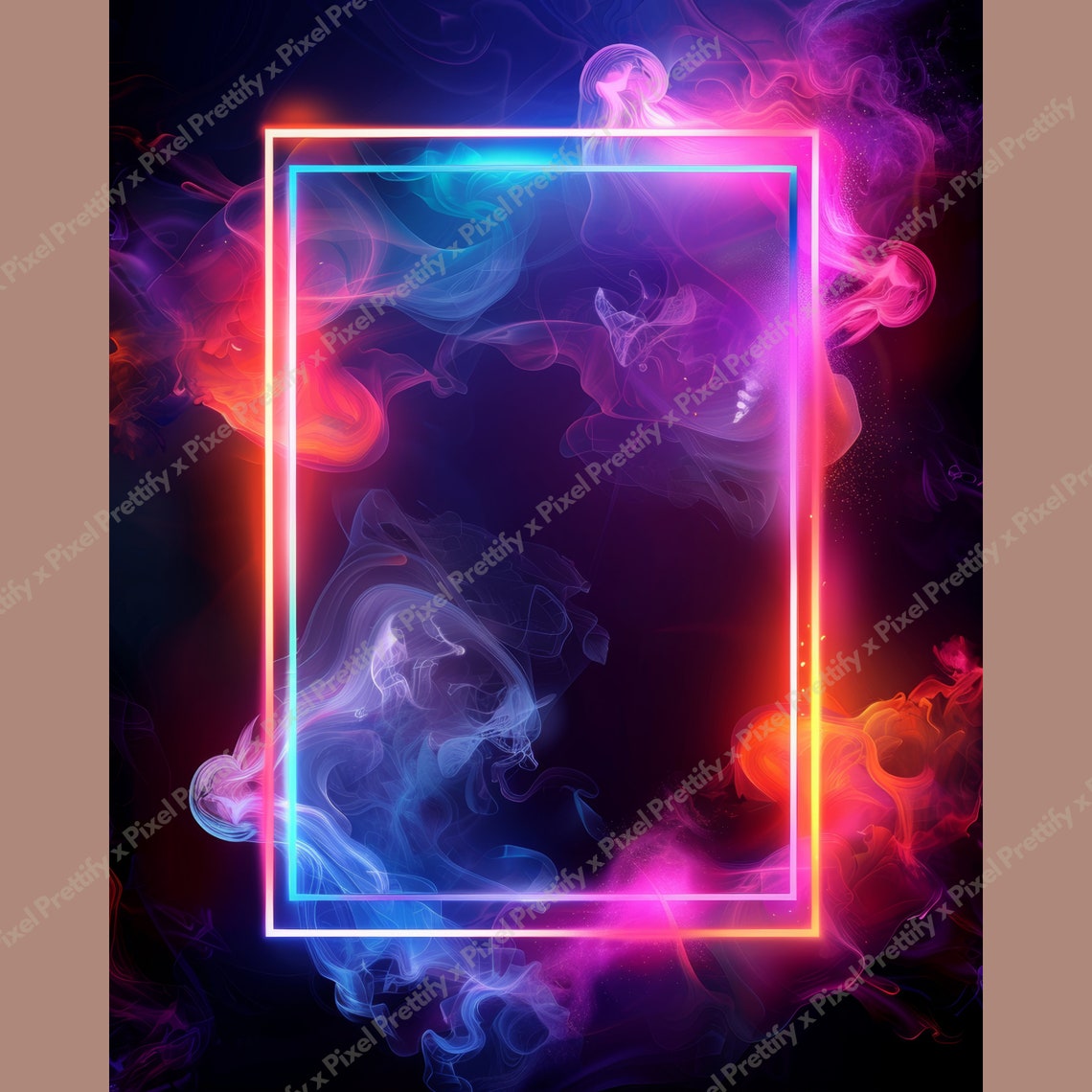 Neon Backdrop Kit Vibrant Neon Frame Digital Backdrop Set for Stunning Photography - Etsy