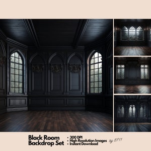 The Black Room Digital Backdrop, Maternity Backdrop Overlays, Studio Backdrop Overlays, Fine Art Textures, Photoshop Overlays