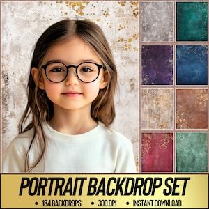 OLD MASTER Bundle Photography Background Backdrop, Vertical Portrait Background Photoshop Horizontal Studio Digital Backdrop Texture Overlay