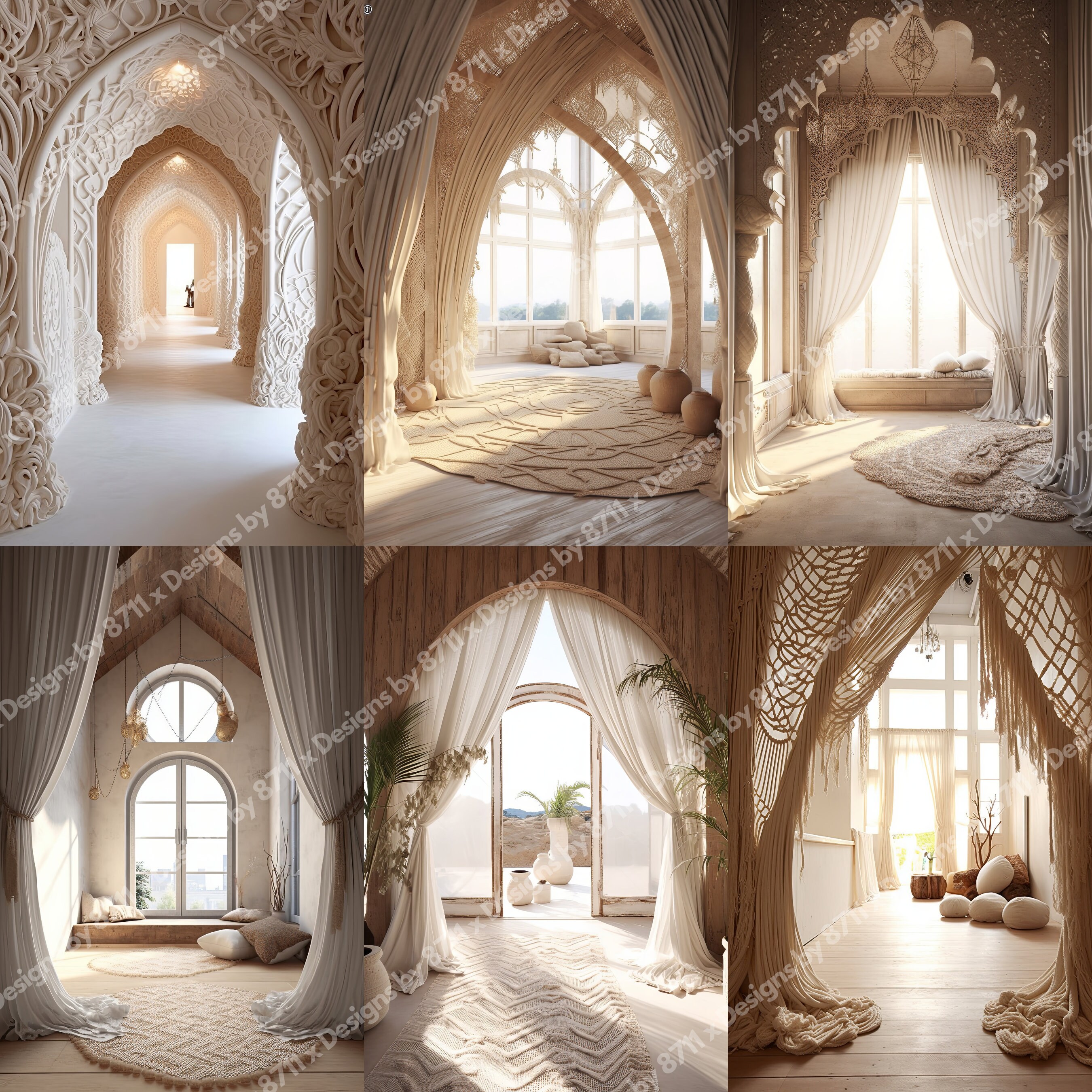 Boho Entrance Digital Backdrops Maternity Backdrop Studio Backdrop ...
