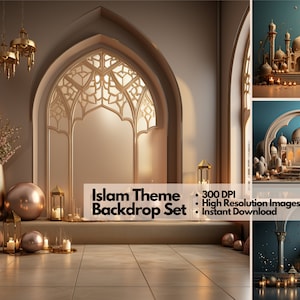 Islam Digital Backdrops, Maternity Backdrop Overlays, Photography Digital Background Overlays, Photoshop Textures Overlays