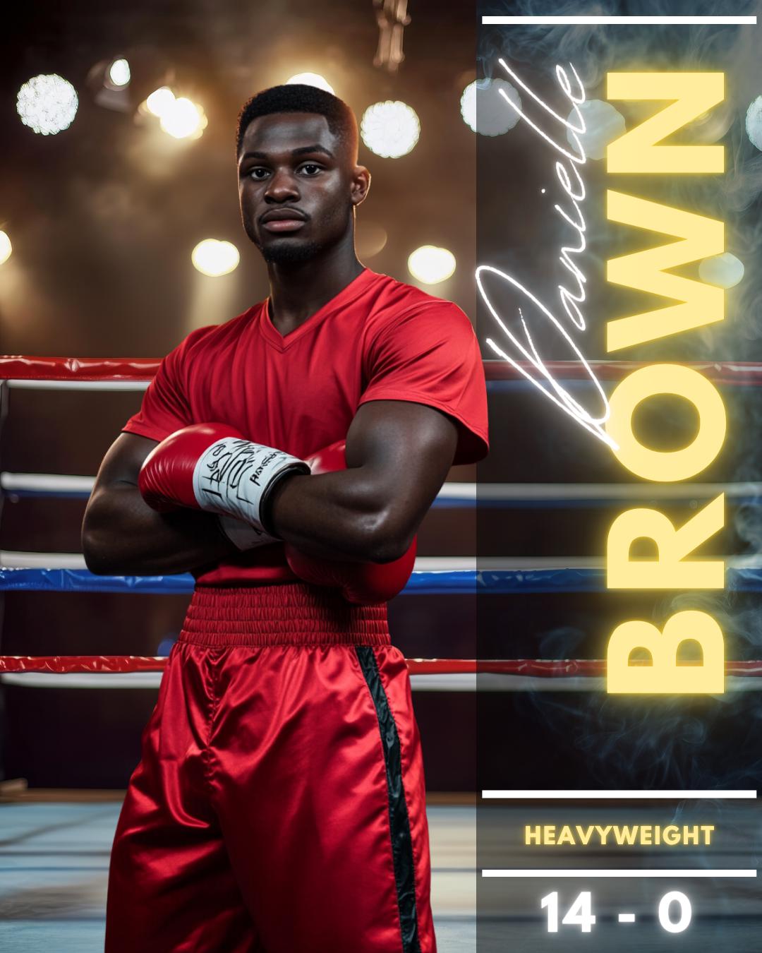 Boxing Poster Canva Template | Custom Boxing Poster Template, Sports ...