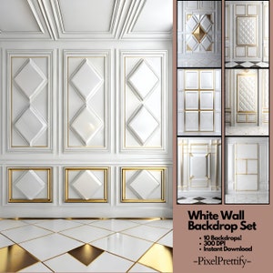 Panel Wall Digital Backdrop Set, Maternity Backdrop Overlays, Studio Backdrop Overlays, Fine Art Textures, Photoshop Overlays