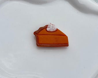 Kürbiskuchen Magnet, Thanksgiving Magnet, handgemachte Polymer Clay