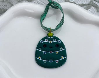 Weihnachtsbaum Squish Plüsch Ornament, Stofftier Charakter Ornament, Carol Ornament, handgemachte Polymer Clay Ornamente
