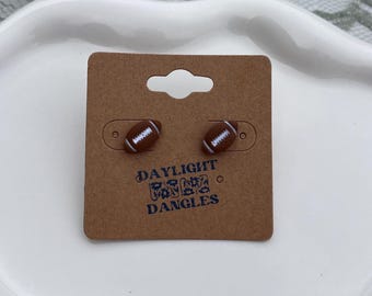 Fußball Ohrstecker, Fußball Schmuck, Super Bowl Schmuck, handgemachte Polymer Clay