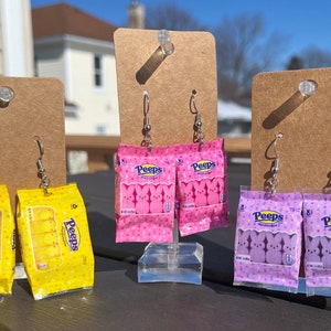 Peeps Earrings, Minibrands Jewelry, Zuru, Toys, Lightweight, Easter, Spring, Candy