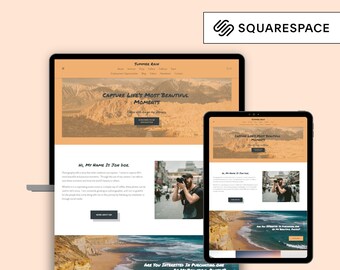 Squarespace 7.1 Website Template for Photography, Coach Design, eCommerce Store, Shop Theme, Hair Stylist Modern, Sell Products, Prints