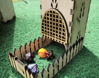 Epic Dungeons and Dragons Castle Dice Tower - DXF for Laser Engraving, CNC Routing, Printing - Create Your Unique Adventure