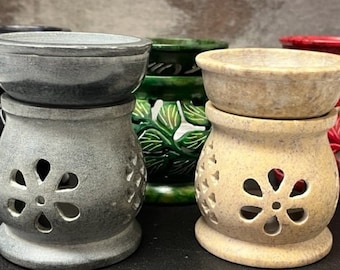 Soapstone Wax Warmer - 8 Colors to Choose From