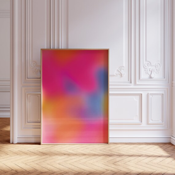 Aura Poster, Gradient Poster, Aura Wall Art, Gradient Print