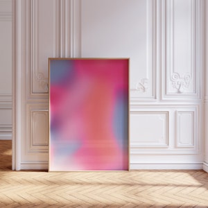Gradient Aura Poster, Colorful Wall Art (Digital Download)