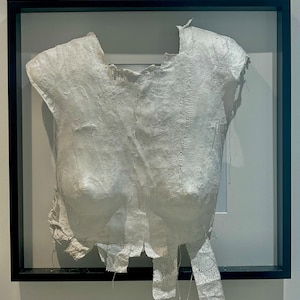 The plastered breasts