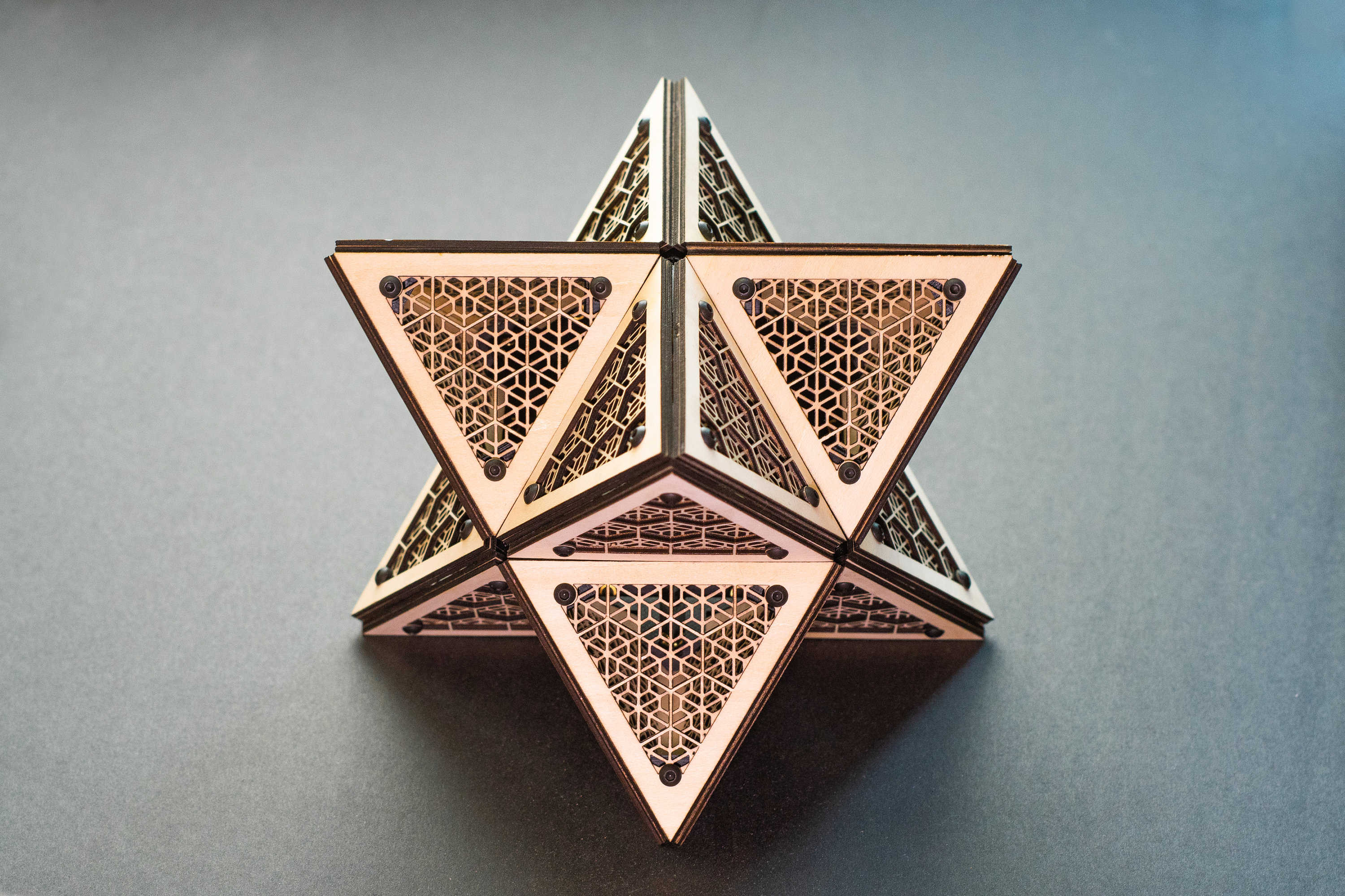 Merkaba Models Merkaba Bishamon Model Kit Sculpture, Sacred Geometry Decor, Laser Cut ...