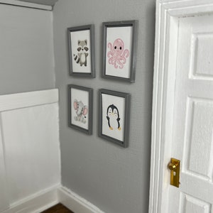 Nursery Dollhouse Picture Frames-Set of 4 (1:12 scale)