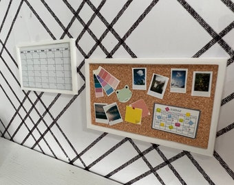 Dollhouse Cork Board & Whiteboard (1:12 scale)