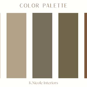 Earth and Evergreen Color Palette | Instant Download