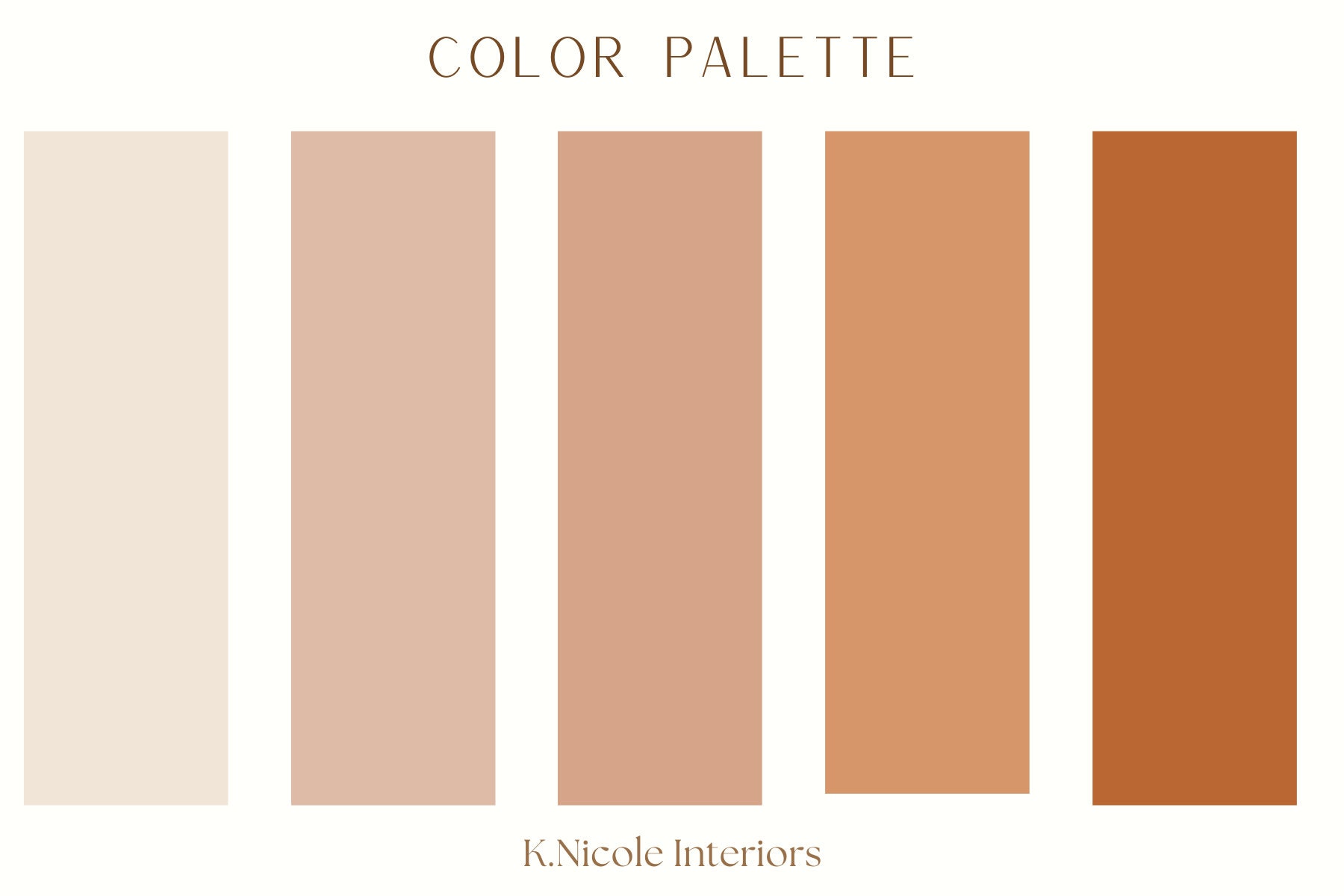 Sunset Blush Color Palette | Instant Download - Etsy
