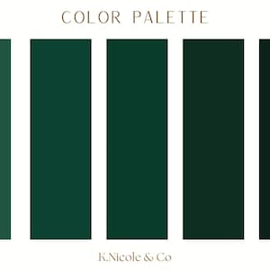 Emerald Velvet Color Palette | Instant Download