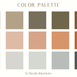 Savannah Sunset Color Palette | Instant Download