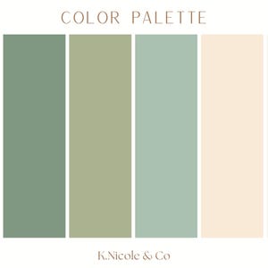Pale Grove Color Palette | Instant Download