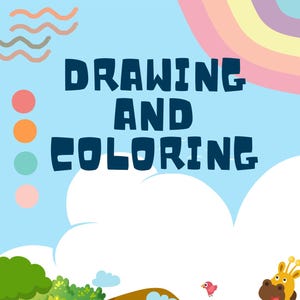 Coloring Book for Kids - Zoo Animals Themed