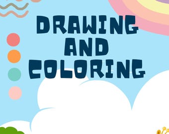 Coloring Book for Kids - Zoo Animals Themed