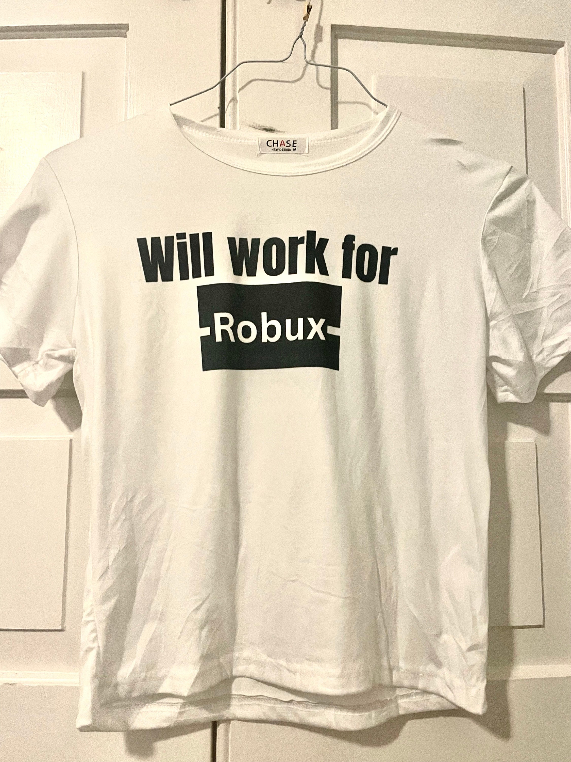 Roblox Logo Tee Cool Interactive Video Game Gamer T Shirt White