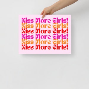 Sapphic Kiss More Girls Poster