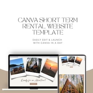 Canvaウェブサイトテンプレート｜短期レンタルビジネス（デジタルダウンロード）
