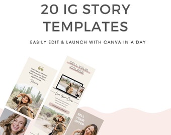 Instagram Story Templates | Social Media Reels, Canva (Digital Download)