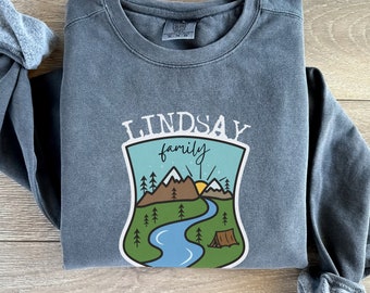 Custom Family Reunion Sweatshirt - Personalized Family Name - Comfort Colors Brand - Perfect for Family Gatherings and Events