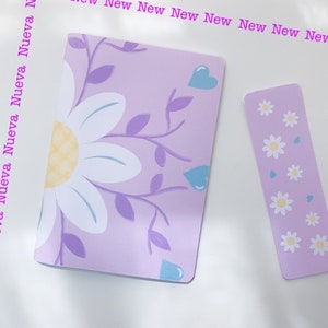 Handmade daisy notebook - A6 craft notebook