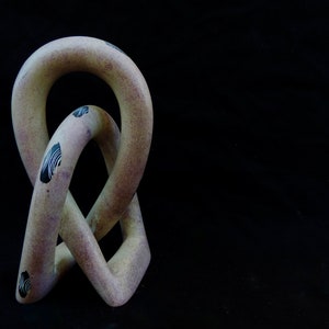 Kenyan Eternity Love Knot Hand Carved Soapstone Sculpture