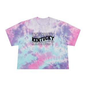 Kentucky Crop Top | Women&#39;s Tie-Dye T-shirt | University of Kentucky