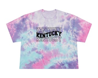 Kentucky Crop Top | Women's Tie-Dye T-shirt | University of Kentucky