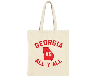 Georgia Tote Bag  |  University of Georgia Bulldogs |  Canvas Tote Bag