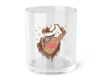 Long Live Cowgirls Bar Glass 10 oz | Country Western Gift | Whiskey Tumbler