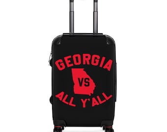 Georgia Suitcase  | University of Georgia Bulldogs  |  Athens pride  |  Georgia Travel Bag, Rolling Luggage