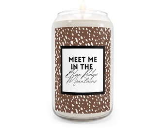 Blue Ridge Mountains Scented Candle 13.75oz   |   Romantic gift |  Blue Ridge Georgia  |  Meet me in the mountains