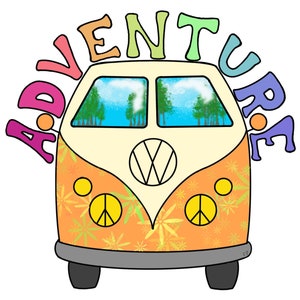Sticker VW bus ADVENTURE