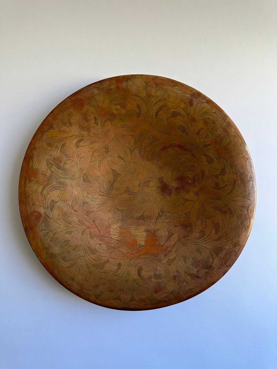 Vintage Copper Decorative Bowl Etsy