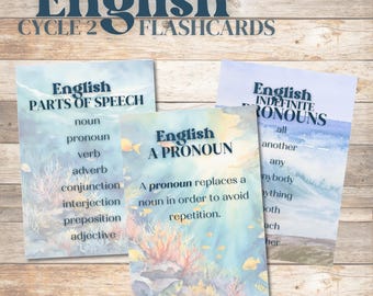 Cycle 2 English Memory Cards