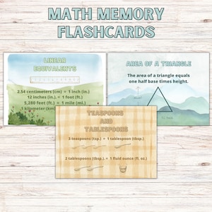 Math Flashcards, Skip Counting, Geometry, Math Equivalents, Math Laws ...