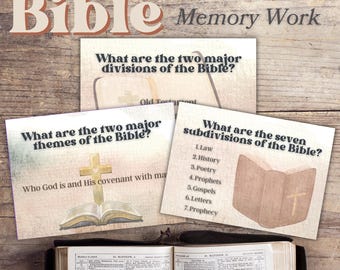 Bible Facts + Memory Work | Gospels to Revelation | Bible Foundations